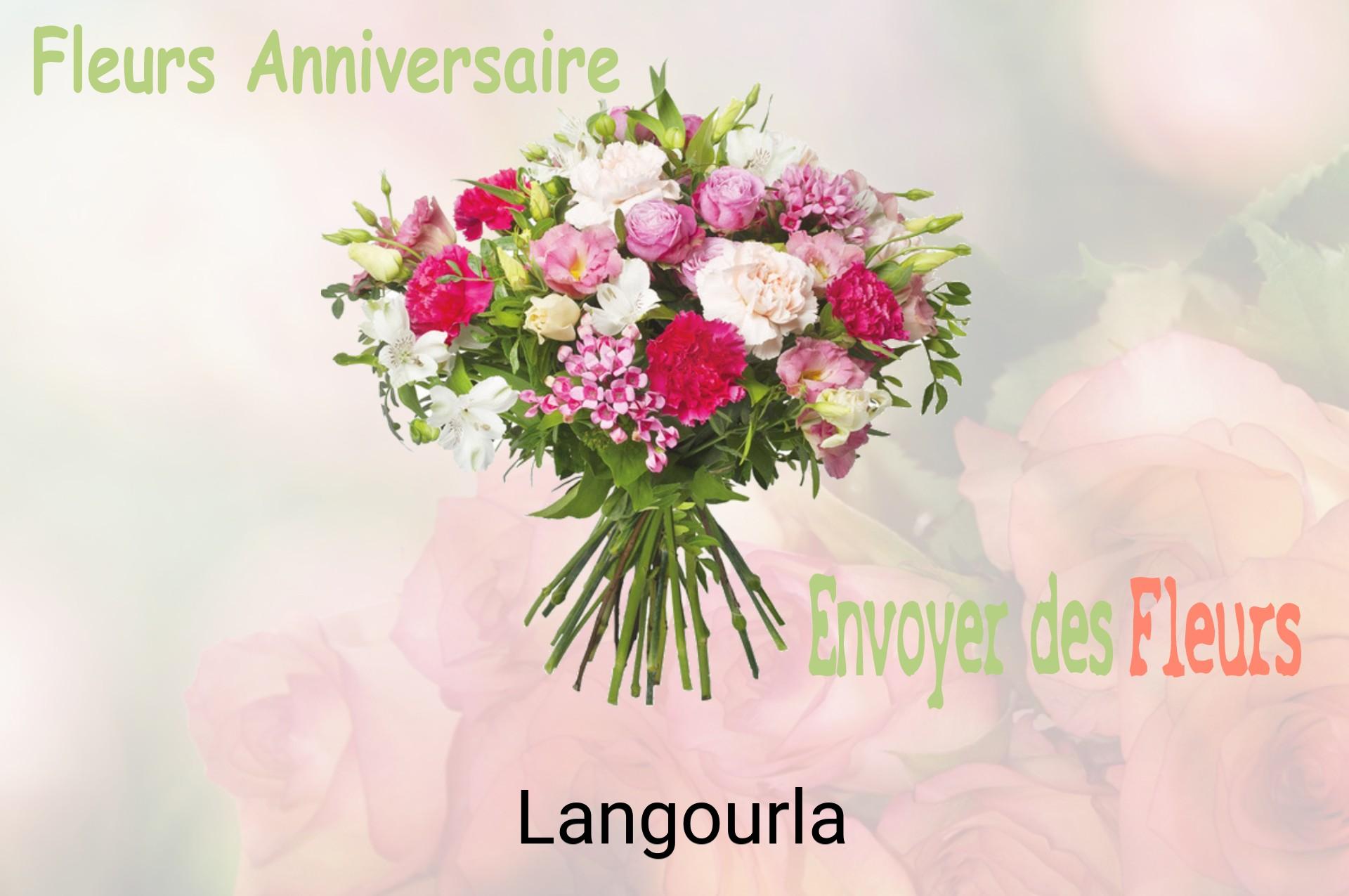 Bouquet de fleurs d’anniversaire livré à Langourla